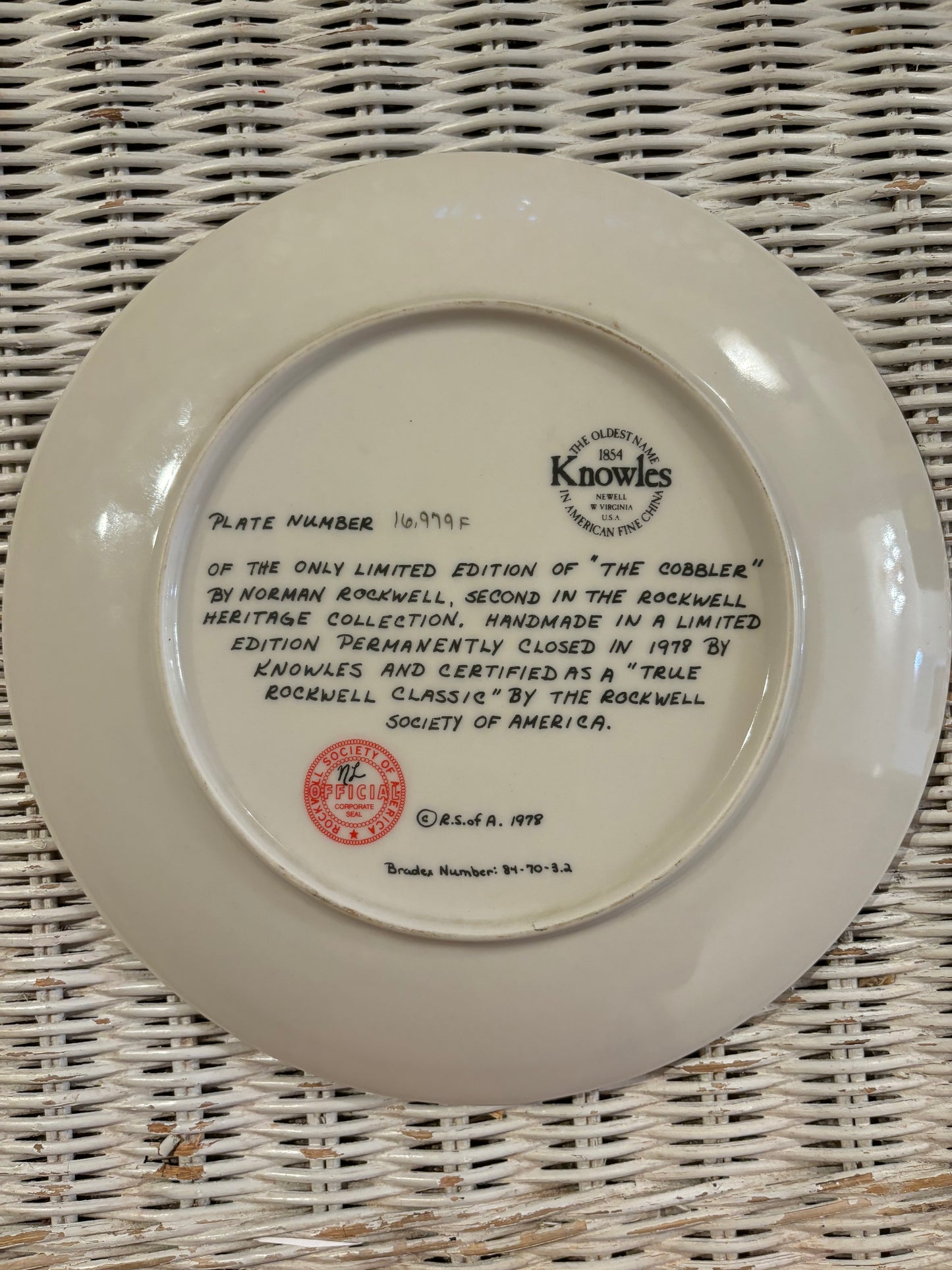 Norman Rockwell Collector's Plate